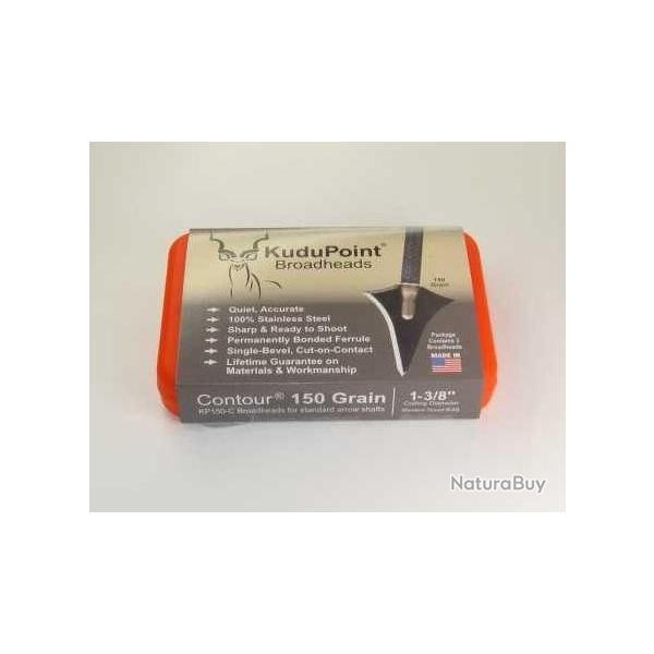 KUDU CONTOUR - POINTES CONTOUR 150 GRAINS / PACK DE 3 (4)