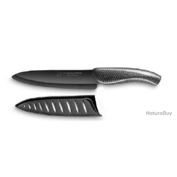 PRADEL EXCELLENCE THIERS CHECKER LAME CERAMIQUE NOIRE  CUISINE 15 CM