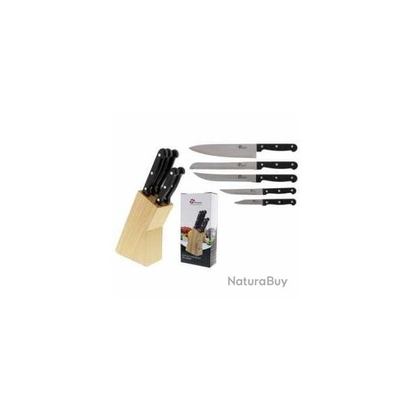 PRADEL EXCELLENCE THIERS BLOC DE 5 COUTEAUX DE CUISINE