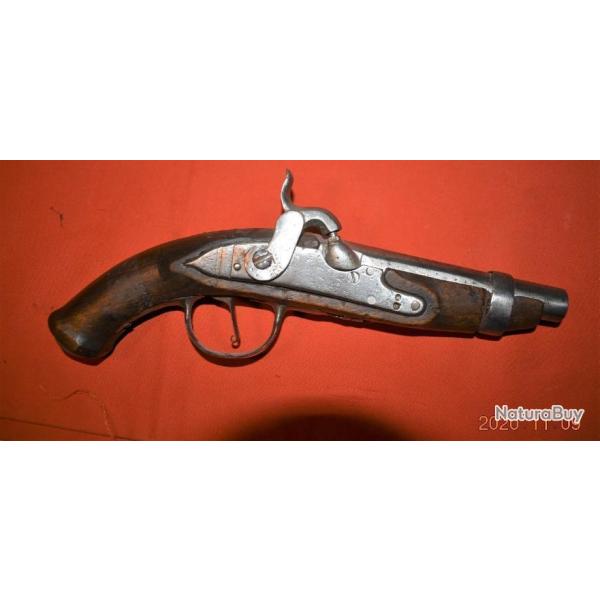 Pilstolet � silex 18�me transformer en percussion. (Envois par Happy post 11�)