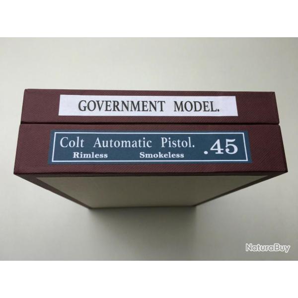 Boite pour Colt 1911 Government Model .45 Automatic Colt Pistol 11.43mm pistolet Gouvernement