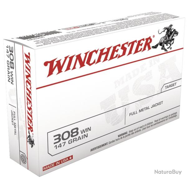 BTE 20 CART. WINCHESTER CAL. .308 WIN FMJ
