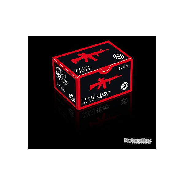 900 Cartouches Geco calibre 223 rem 55gr DTX