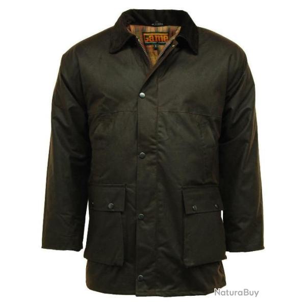 Veste Matelass�e huil� Marron