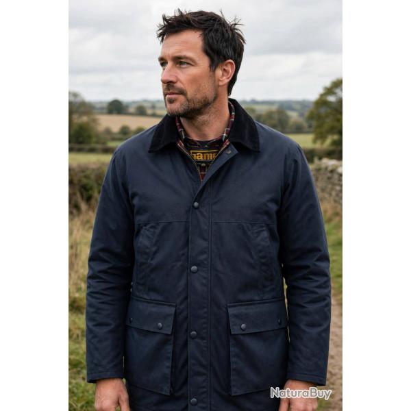 Veste Matelass�e huil� Bleu