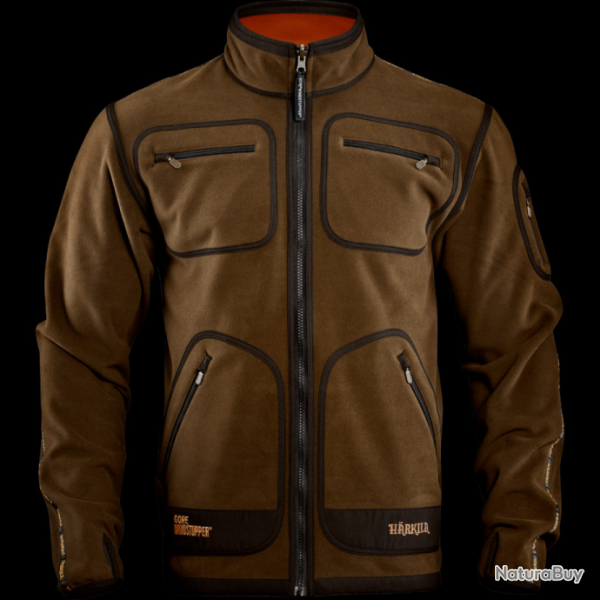 VESTE KAMKO HARKILA REVERSIBLE GREEN/ORANGE BLAZE