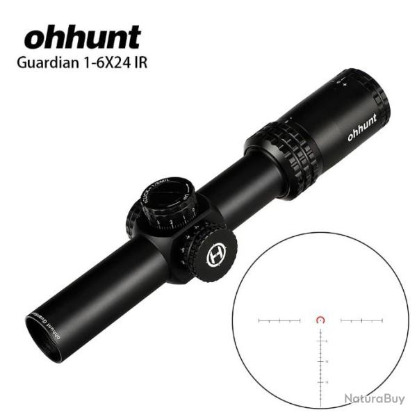 OHHUNT Lunette de Chasse Guardian 1-6x24 IR - LIVRAISON GRATUITE !!