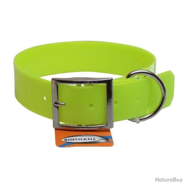 Collier HUNT US 38 mm x 60 cm Jaune - Avec gravure - jokidog