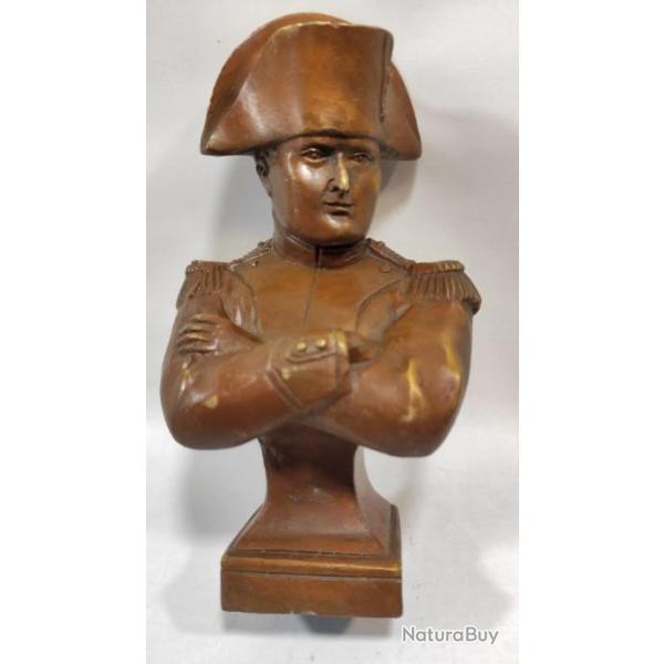 BUSTE NAPOLEON BRONZE VERITABLE 18cm/EMPIRE/BONAPARTE
