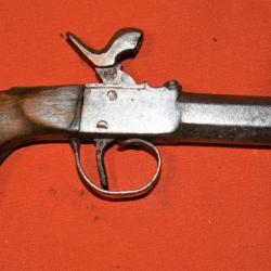 Pistolet  de voyage &agrave; percussion  XIXeme n&deg;1
