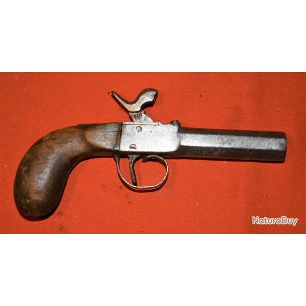 Pistolet  de voyage � percussion  XIXeme n�1--( Livr� par Happy post 11�)