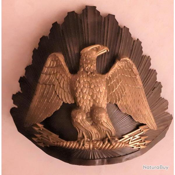 Plaque frontale de Czapska de lancier de la garde nationale de Paris, Second Empire.