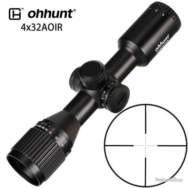 OHHUNT Lunette de chasse 4x32 AOIR - LIVRAISON GRATUITE !!