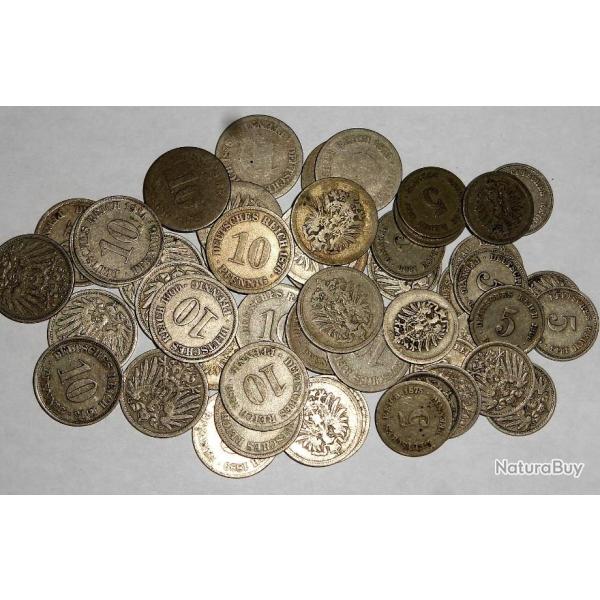 MONNAIES ALLEMANDES de 1870-PREMIERE GUERRE. /5183