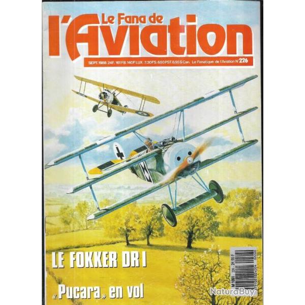 le fana de l'aviation n�226 , fokker dr1, skyship 600, cessna t 50 bobcat ou crane, nc 211 cormoran