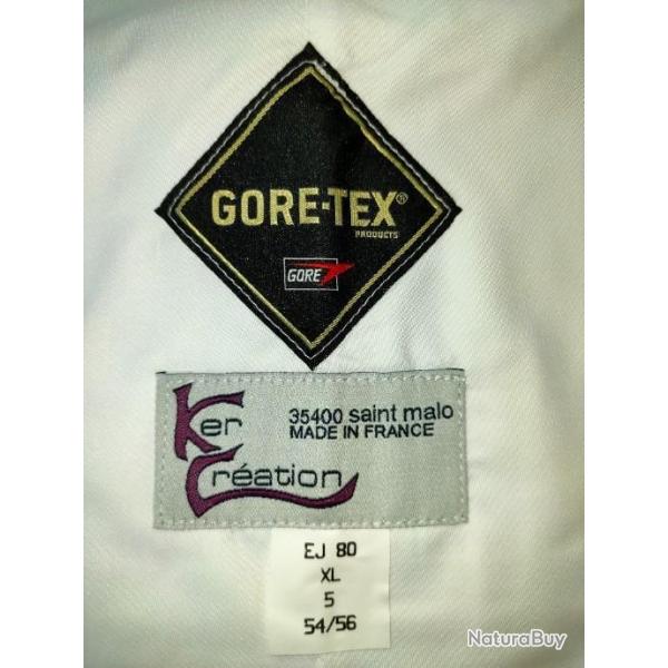 Veste KERDIER ou parka blanche goretex kerdier neuve / taille xl
