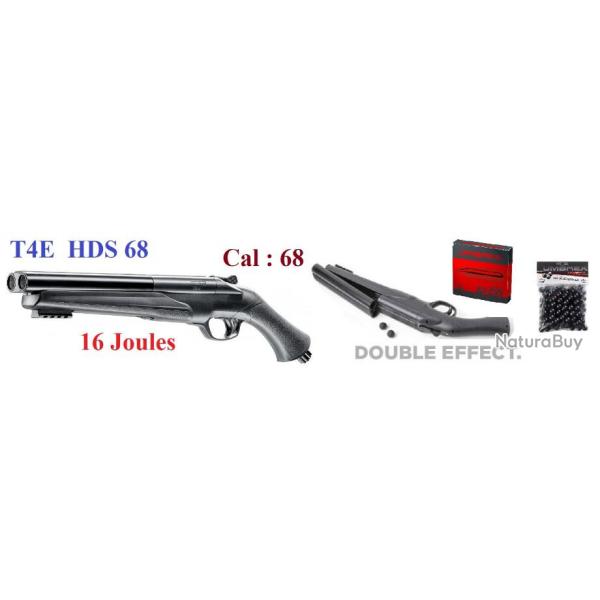Pack pret a tirer Fusil HDS 68  T4E ( 16 joules)