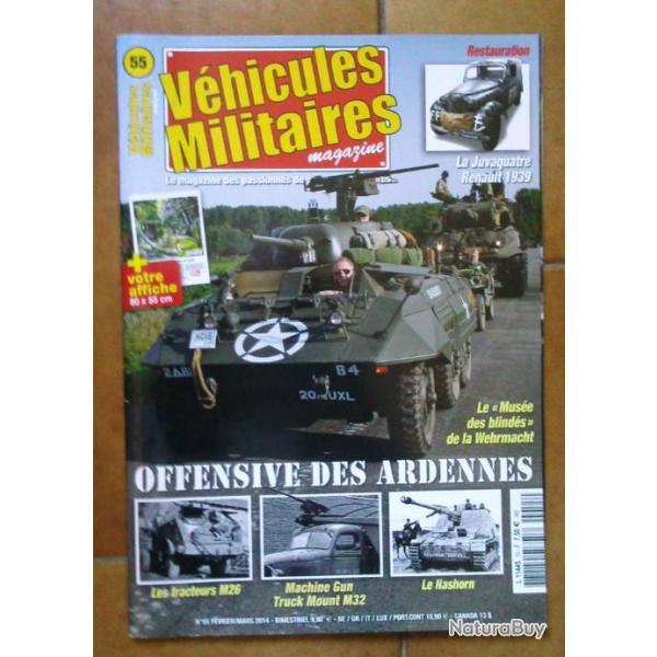 Revue VEHICULES MILITAIRES MAGAZINE N55