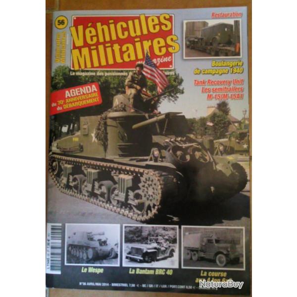 Revue VEHICULES MILITAIRES MAGAZINE N56