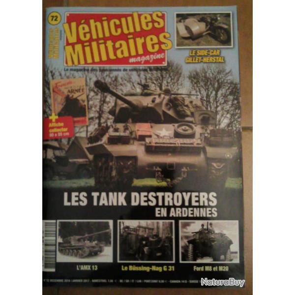 Revue VEHICULES MILITAIRES MAGAZINE N72