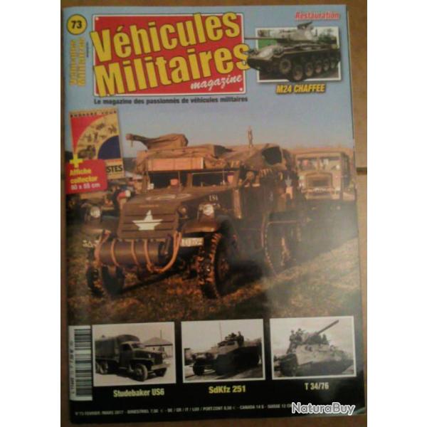 Revue VEHICULES MILITAIRES MAGAZINE N73