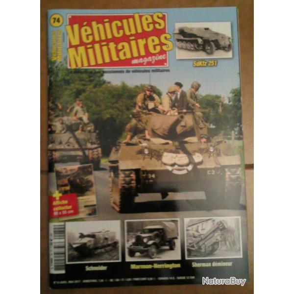 Revue VEHICULES MILITAIRES MAGAZINE N74
