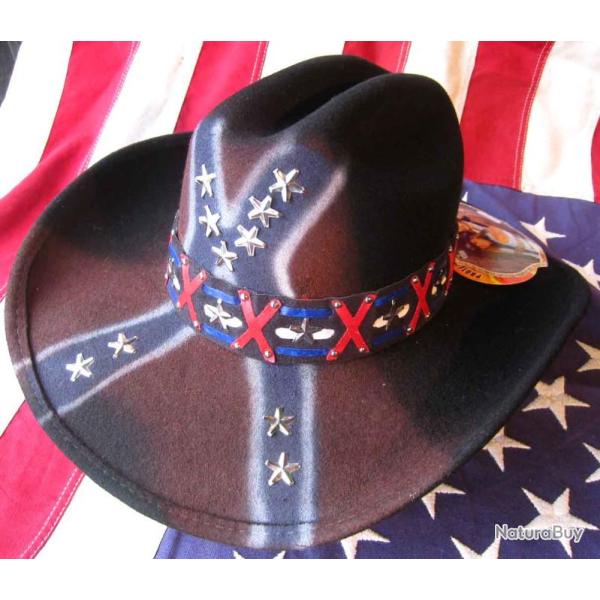 CHAPEAU WESTERN BULLHIDE REBEL SOULS