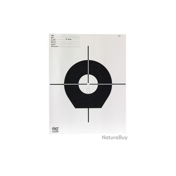 CARTON 1000 CIBLES COEUR DE CHEVREUIL