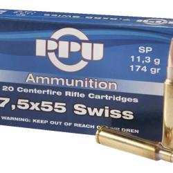 SOFT POINT - PARTIZAN 7.5x55 swiss