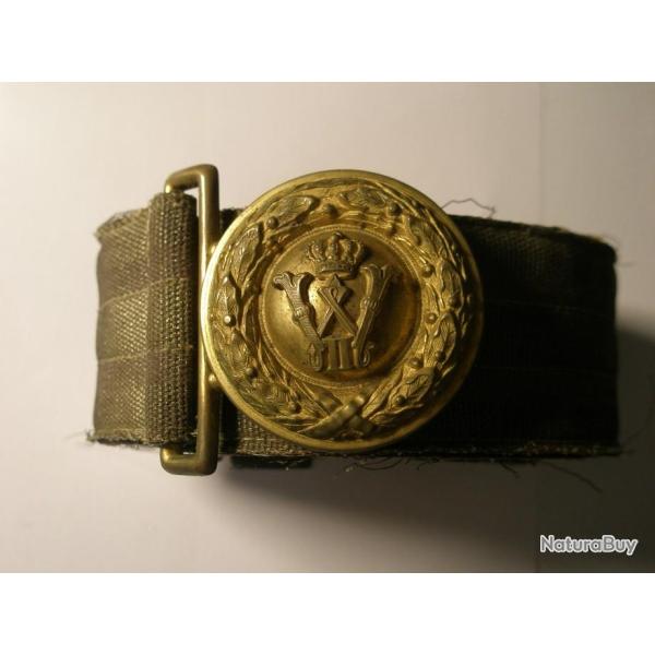 CEINTURON ET BOUCLE OFFICIER PRUSSIEN WW 1
