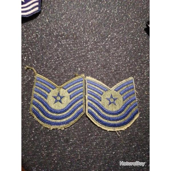 Paire de grades arm�e us usaf TECHNICAL SERGENT  original