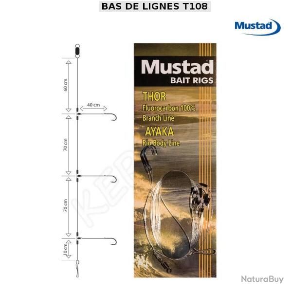 BAS DE LIGNES T108 MUSTAD
