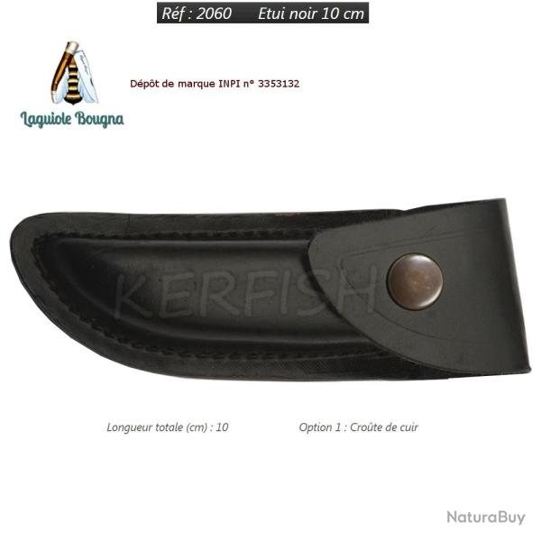 Etuis Couteaux cro�te cuir N�2060 10 cm Laguiole BOUGNA