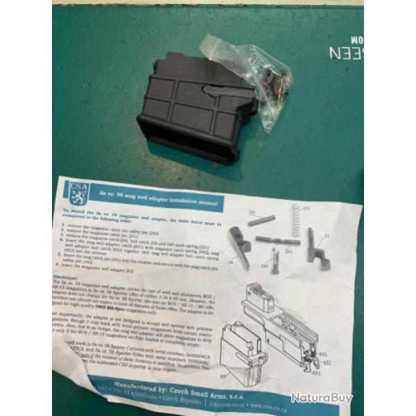 Puit chargeur ar15 pour csa vz58 mars