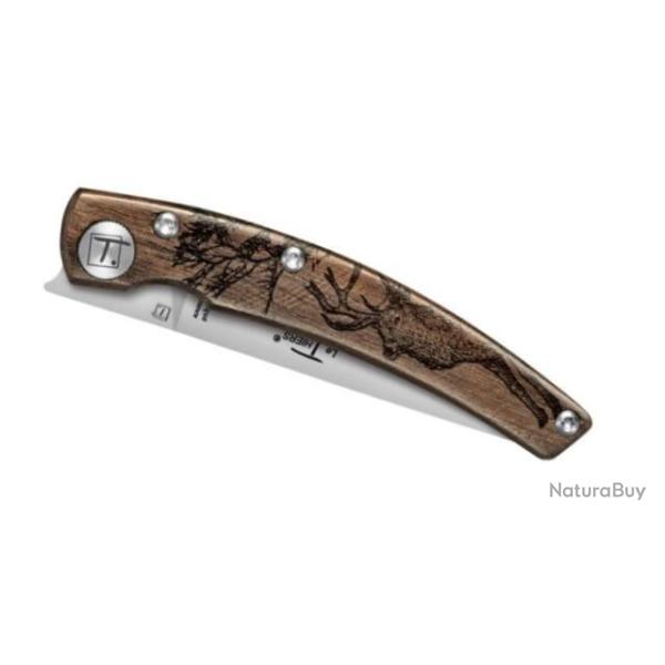 4966.SA Couteau "Le Thiers� Animalis" Claude Dozorme cerf