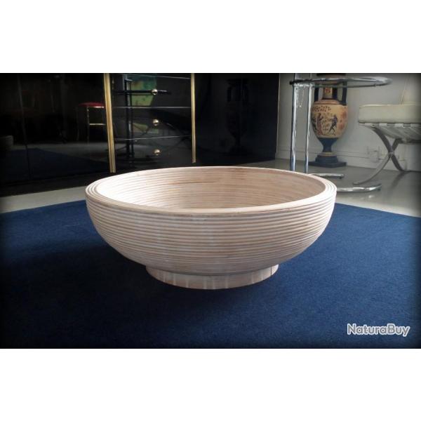 Magnifique et grande corbeille pour plantes en osier c�rus� panier en rotin.