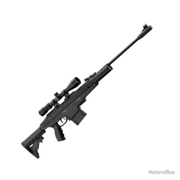 Pack Carabine � plomb BO Manufacture Tactique Pendleton + Lunette 3-9x40 - Cal. 4,5 - 19.9 Joules / 