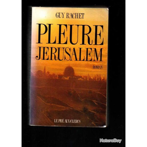 pleure j�rusalem de guy rachet roman historique