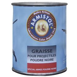 GRAISSE ARMISTOL PROJECTILES POUDRE NOIRE POT 250ML