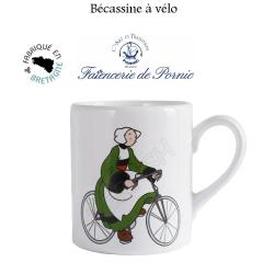 Mug B&eacute;cassine &agrave; v&eacute;lo