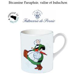 Mug B&eacute;cassine Parapluie, valise et baluchon