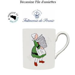 Mug B&eacute;cassine Pile d'assiettes