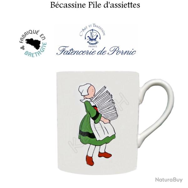 Mug B�cassine Pile d'assiettes