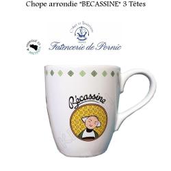 Chope arrondie BECASSINE Trois t&ecirc;tes