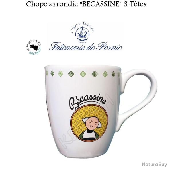 Chope arrondie BECASSINE Trois t�tes