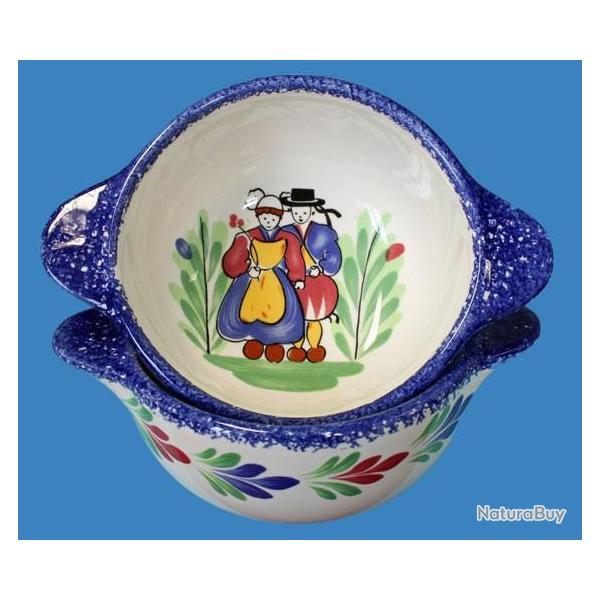 Bol � oreilles PETIT BRETON Couple avec guirlandes