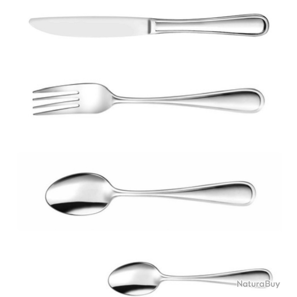 ENSEMBLE MENAGERE PRADEL EXCELLENCE 24 PIECES MODEL STYLE  INOX