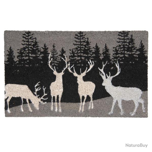 Paillasson coco cerfs n & b