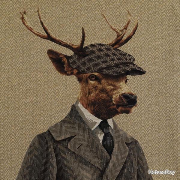 Coussin Cerf avec casquette