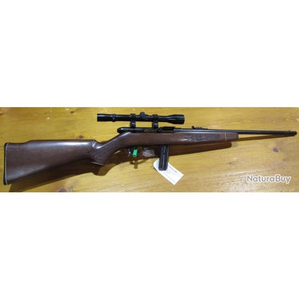 carabine semi auto Squire Bingham modele 20, canon 52cm avec lunette , bon etat